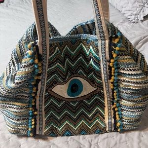 Grecian nights evil eye tote bag by American and Beyond